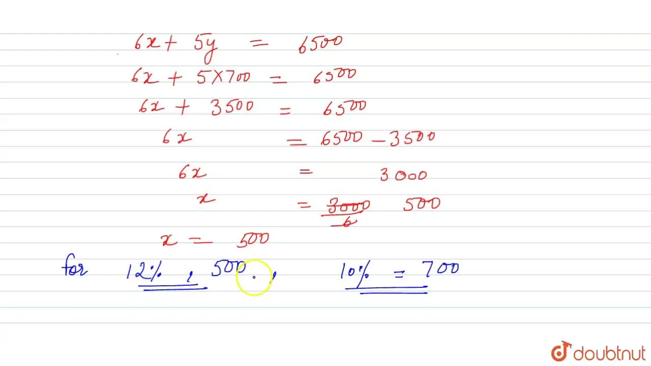 A person invested some amount at the rate of 12% simple interest and t