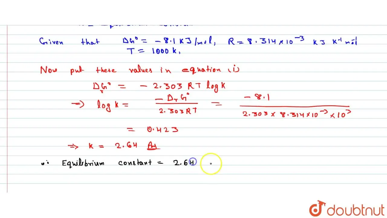 For the water gas reaction: C(s) +H(2)O(g) hArr CO(g) +H(2)(