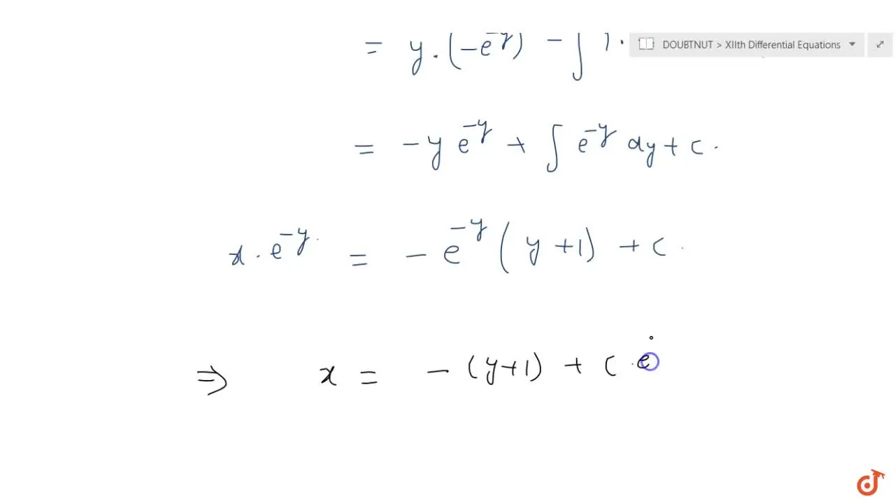 Solve the each of the following differential equation (x+y)(dy)/(dx