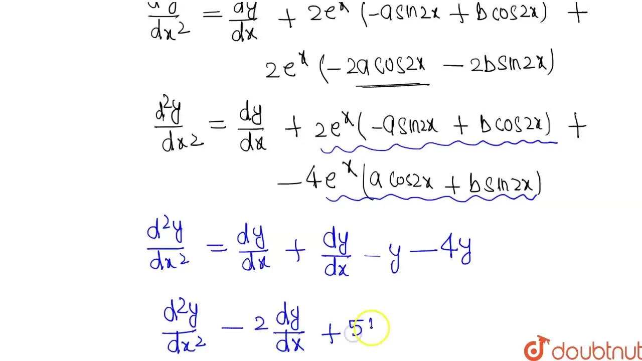 Obtain The Differential Equation By Eliminating 'a' And 'b' From The E