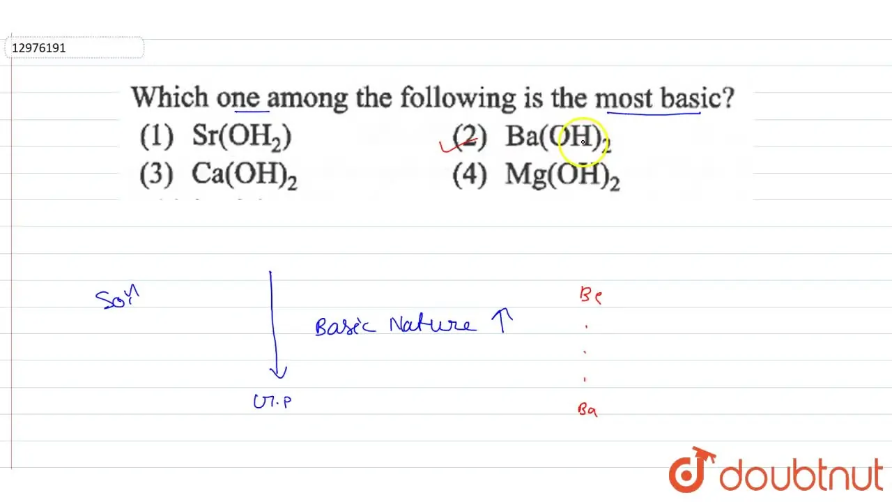 Which one among the following is the most basic?