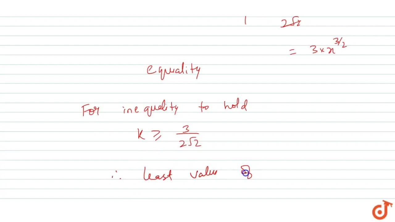 Find the least positive real number K such that for any positive
