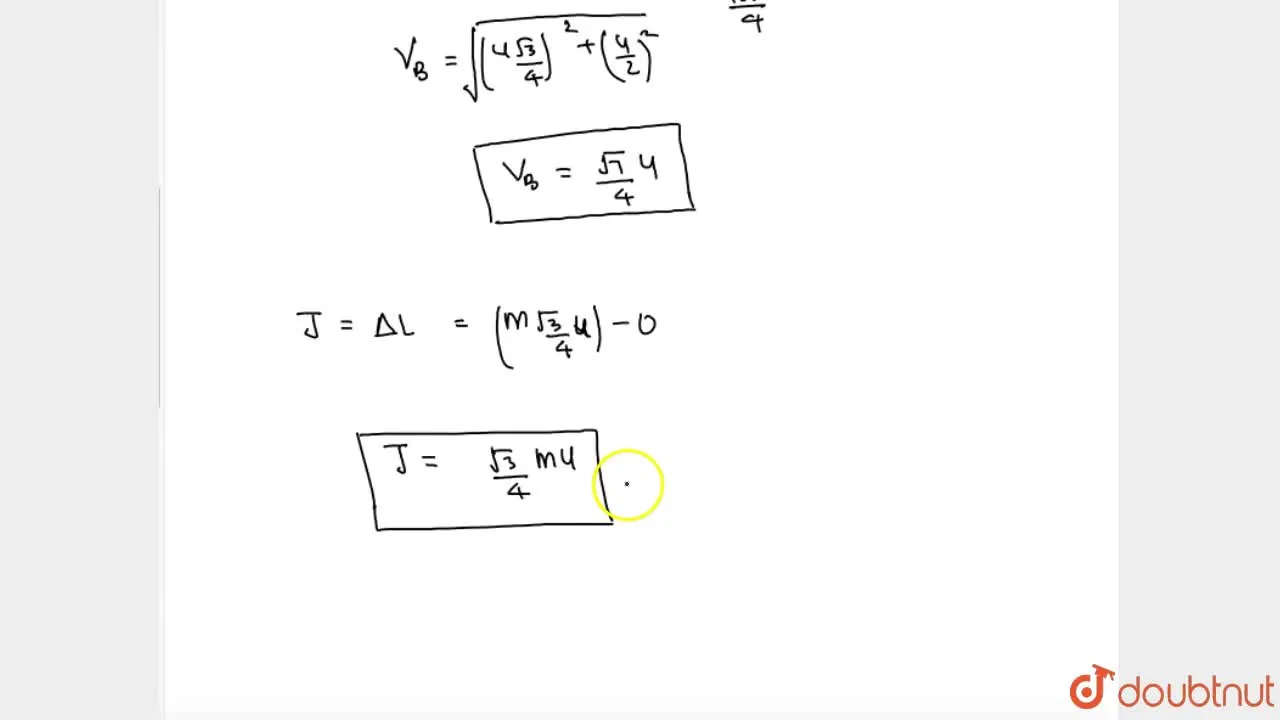 Two Particles A And B Of Equal Mass M Are Attached By A String Of Leng