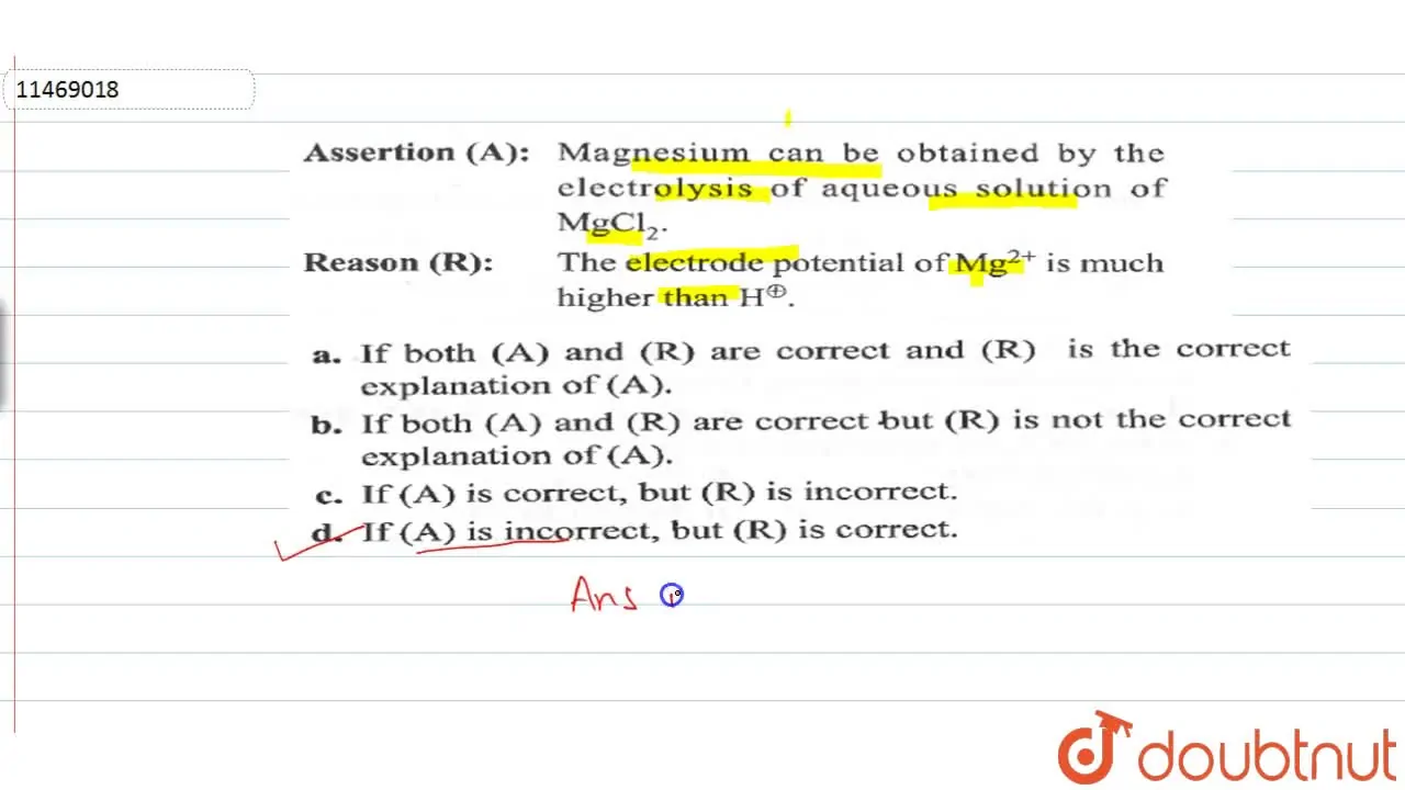 Assertion Is Correct But Reason Is Incorrect.