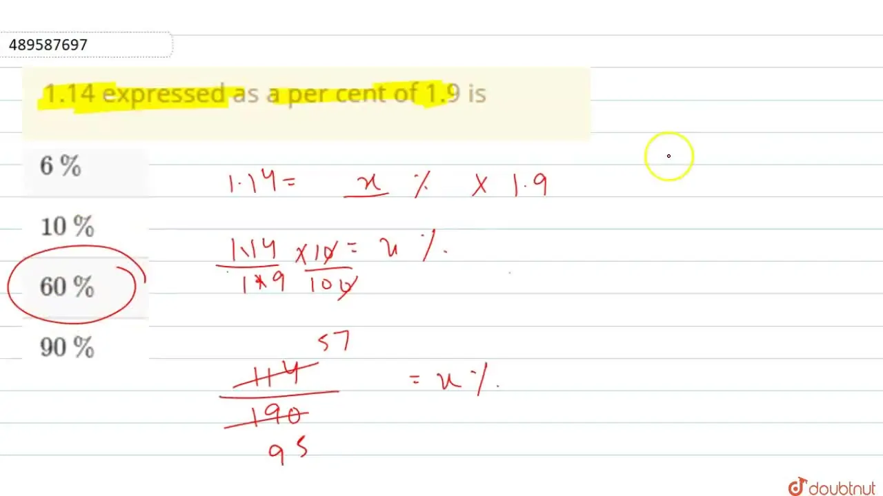 1-14-expressed-as-a-per-cent-of-1-9-is