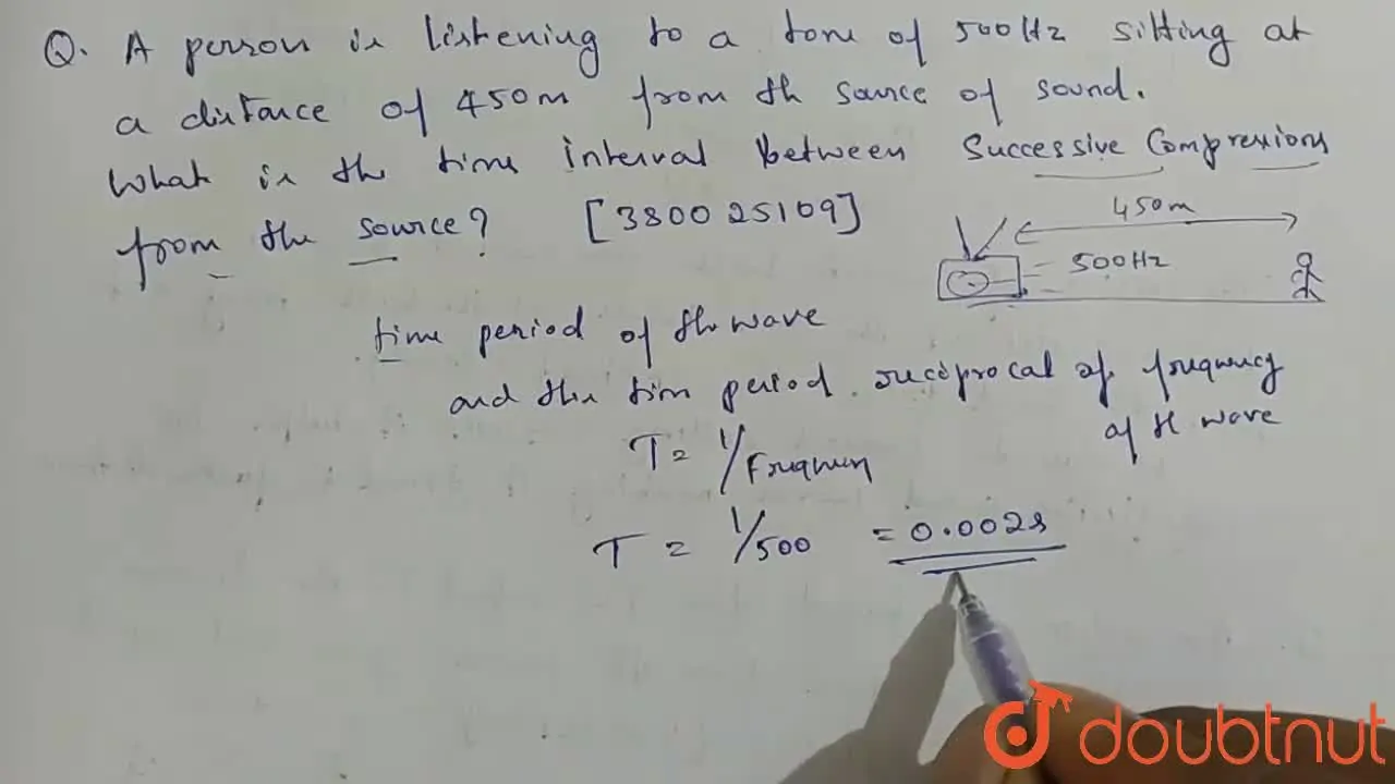 [Kannada] A passion is listening to a tone of 500 Hz sitting at a dist
