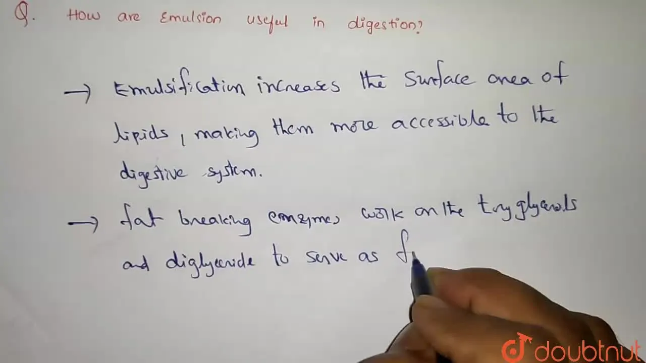 [Telugu] How are emulsion useful in digestion