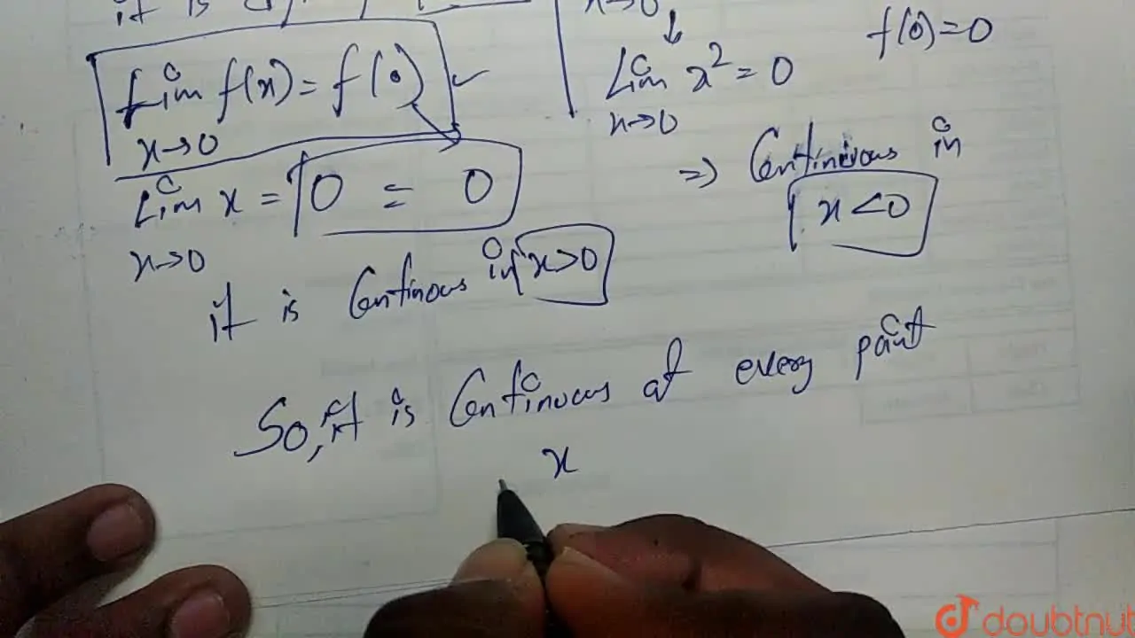 [Telugu] Discuss the continuity of the function f given by {{:(x,