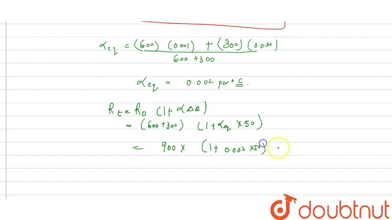 Two coils connected in series have resistance of 600K Omega and 300 Om