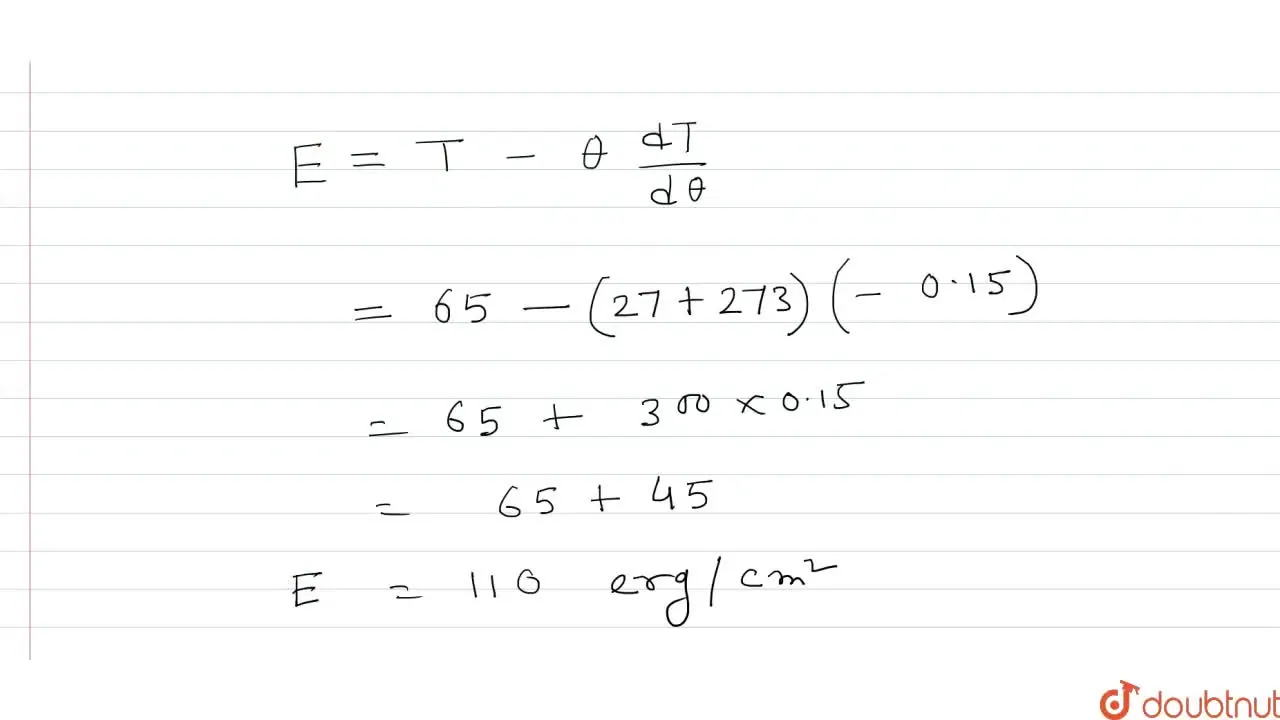 [Bengali] Surface tension of water at 27^ C is 65 dyn. cm^1 and in c