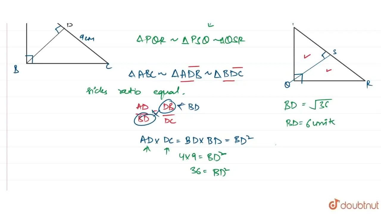 Altitude on the hypotenuse of a right angled triangle triangle divides