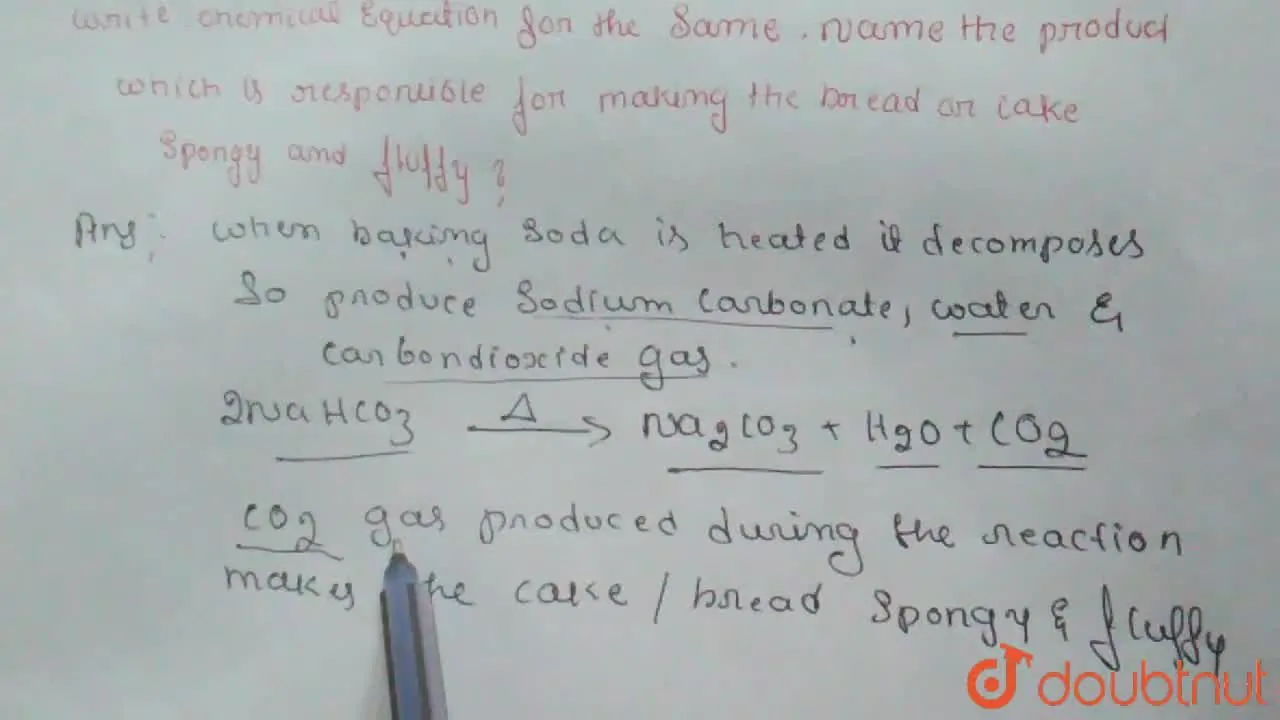 [Kannada Solution] What happens when a solution of baking soda is heat