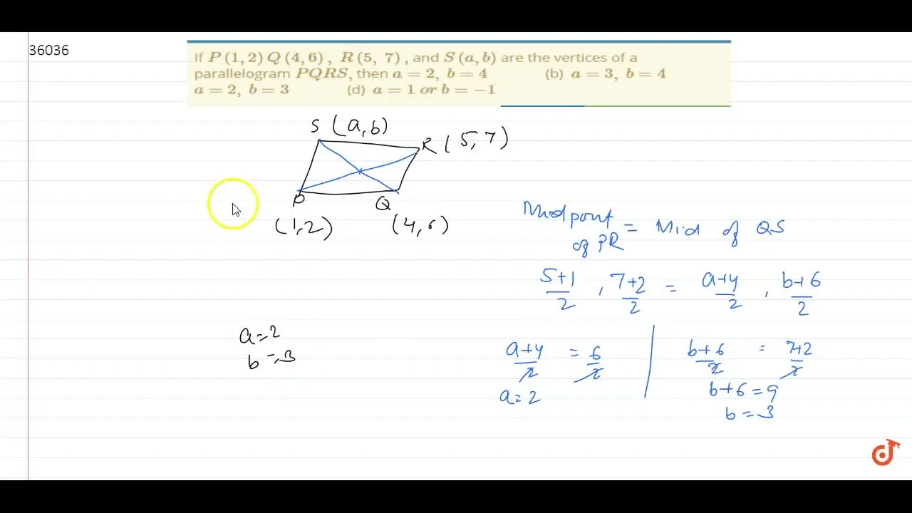 if-p-1-2-q-4-6-r-5-7-and-s-a-b-are-the-vertices-of-a-parallelogr