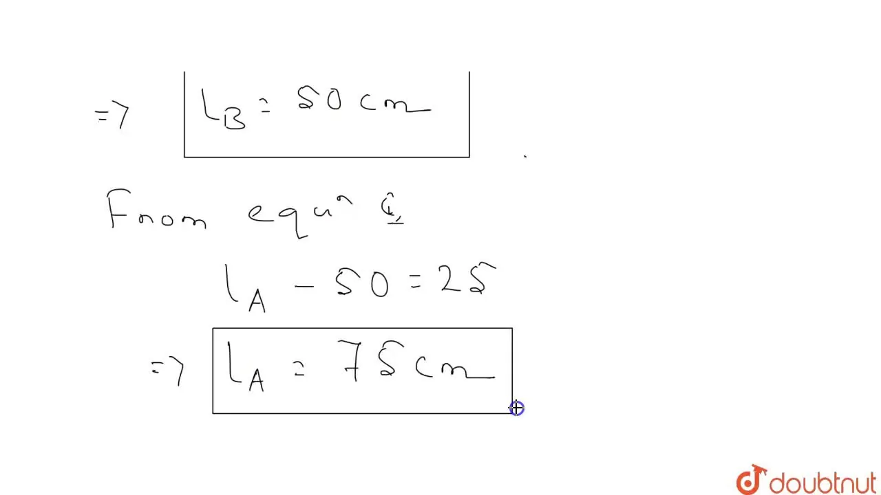 [Bengali] The difference in length of two metal rods A and B is 25 cm