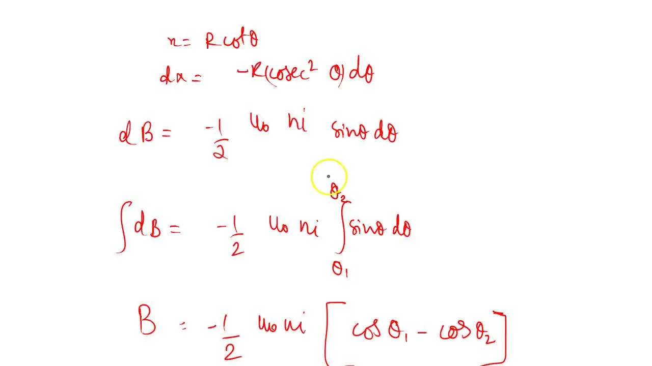 Field On Axis Of Solenoid