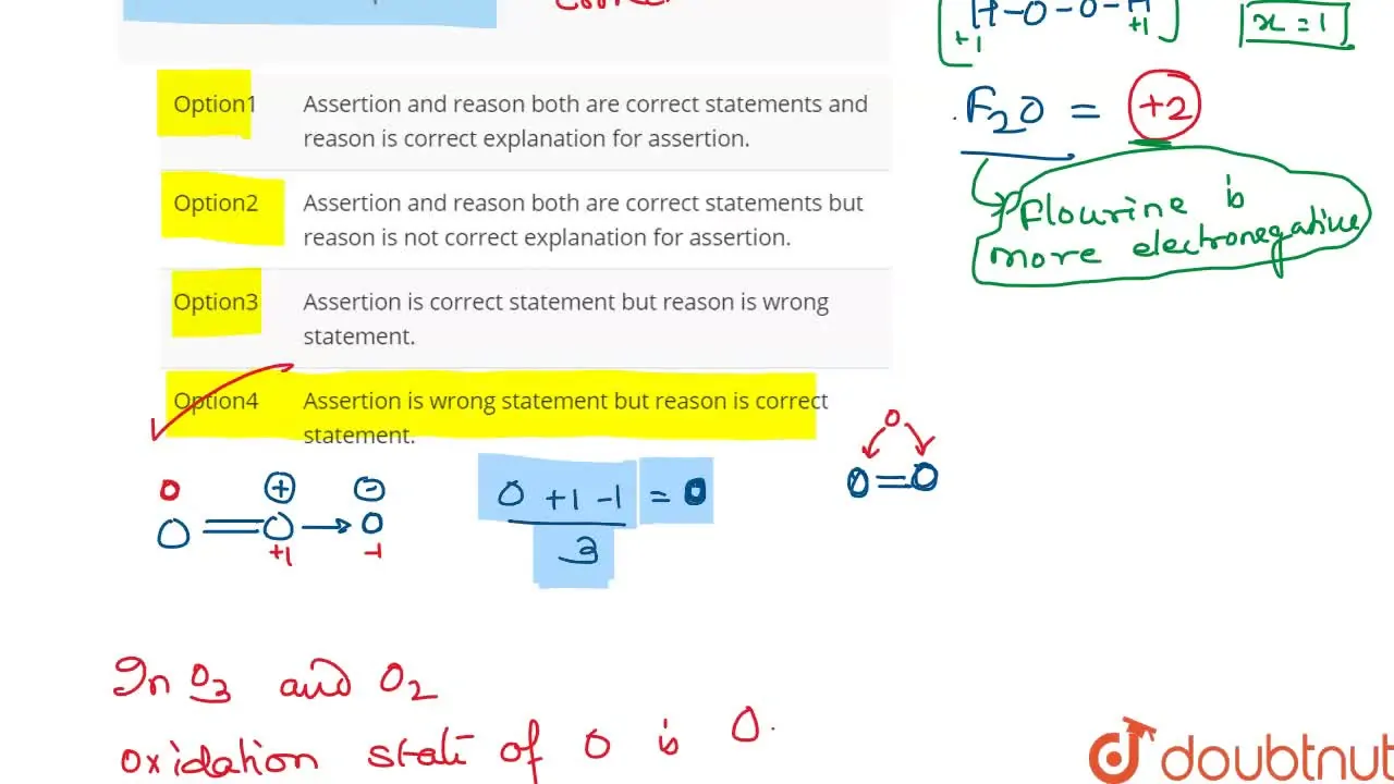 Assertion Is Correct Statement But Reason Is Wrong Statement.