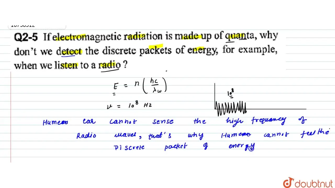 If electromagnetic radiation is made up of quanta, why don't we detect