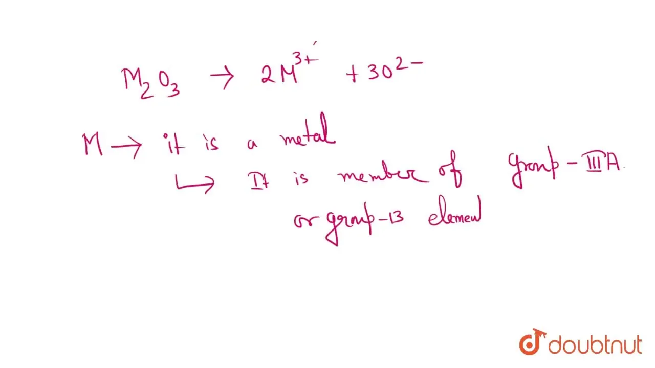 [Bengali] Formulas of oxide and chloride of an element M is M(2)O(3)&