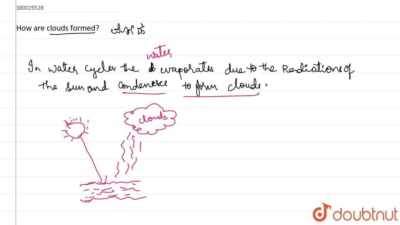 [Kannada Solution] How are clouds formed?