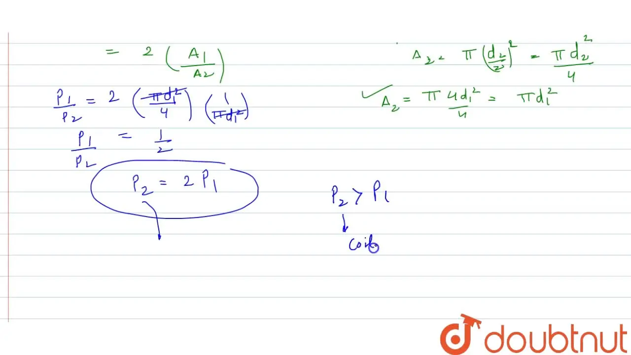 Two heater coils made of the same material are connected in parallel a