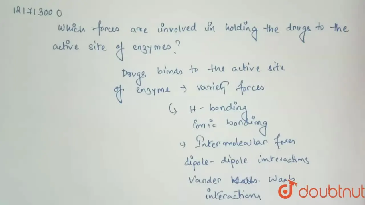 [Bengali] Which forces are involved in holding the drugs to active sid