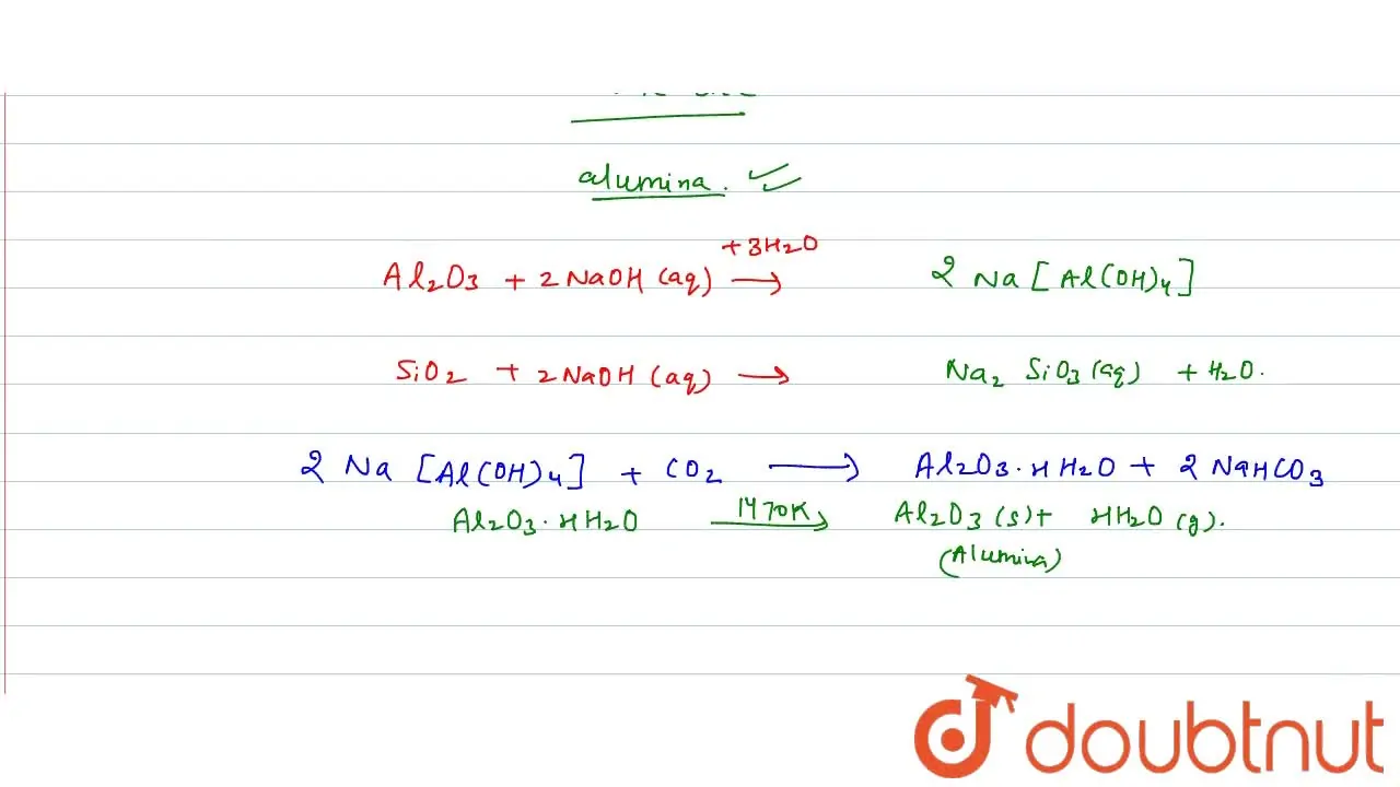 How can you separate alumina from silica in a bauxite ore associated w