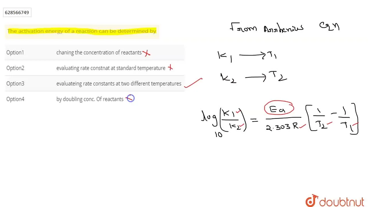 [Telugu] evaluateing rate constants at two different temperatures