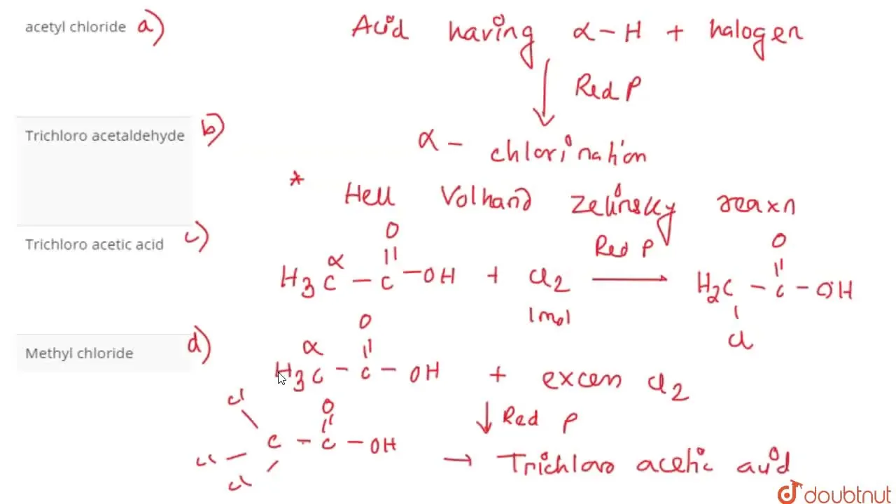 [Bengali] When chlorine is passed through acetic acid in presence of r