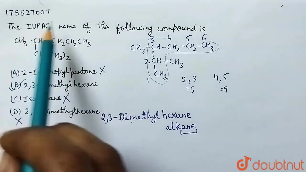 The IUPAC name of the following compound is CH3 CH CH2CH2CH3