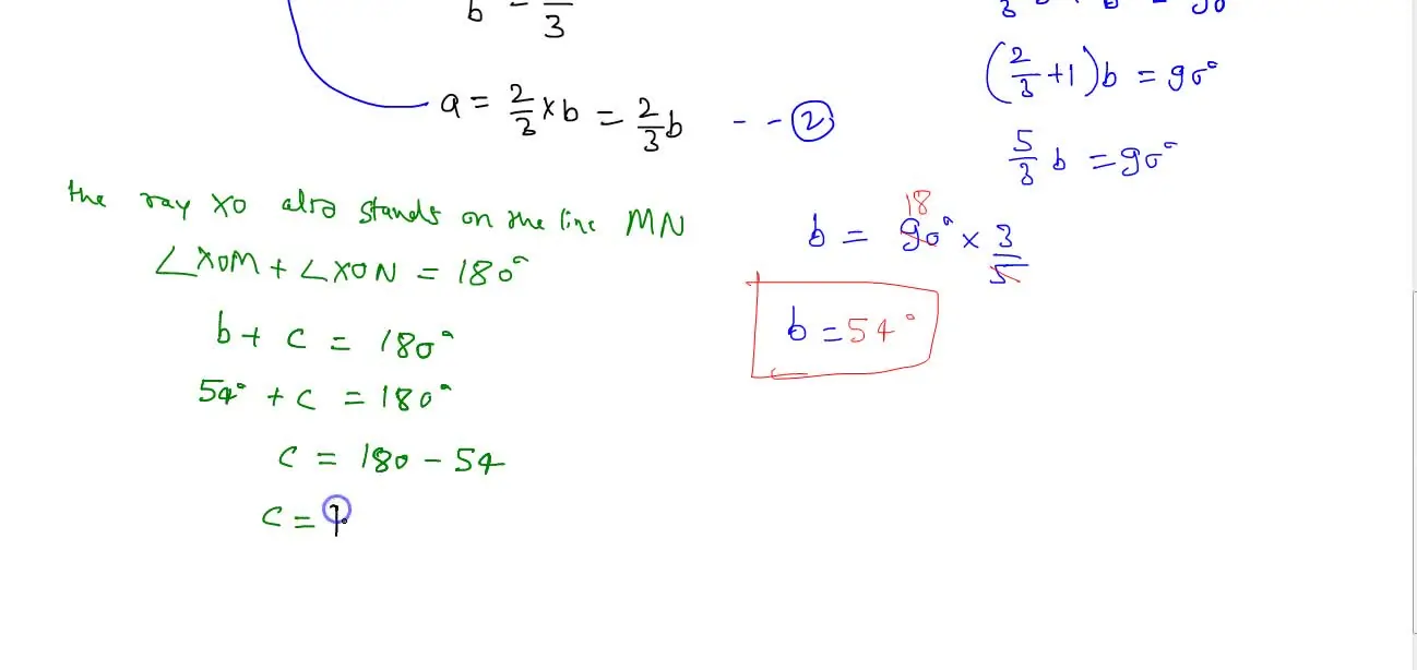 In fig: 6.14, lines XY and MN intersect at O. If `/_P O Y=90