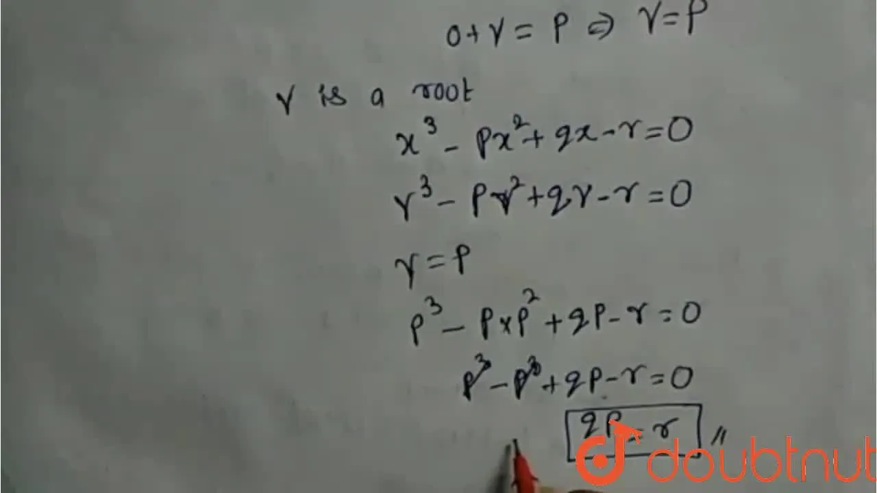 Telugu Find The Condition That X 3 px 2 qx r 0 May Have The Sum Of I telugu-find-the-condition-that-x-3-px-2-qx-r-0-may-have-the-sum-of-i