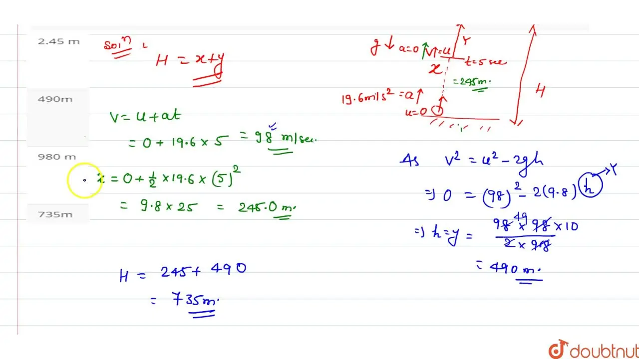 A rocket is fired upward from the earth's surface such that it creates