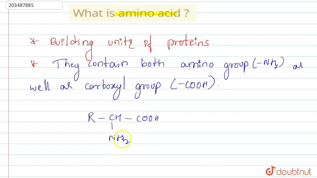 [Kannada] What is amino acid
