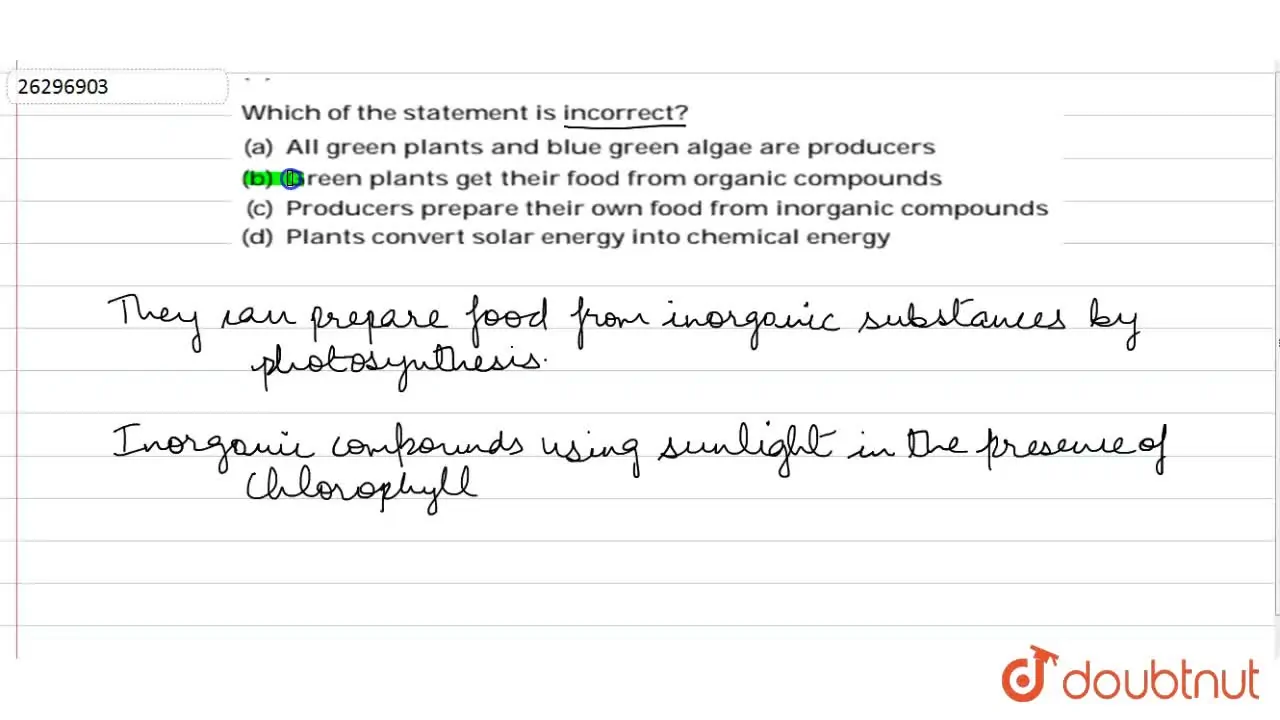 Producers prepare their own food from compounds