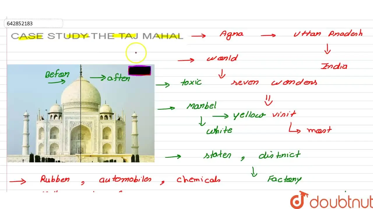 case study of taj mahal class 8 short answer