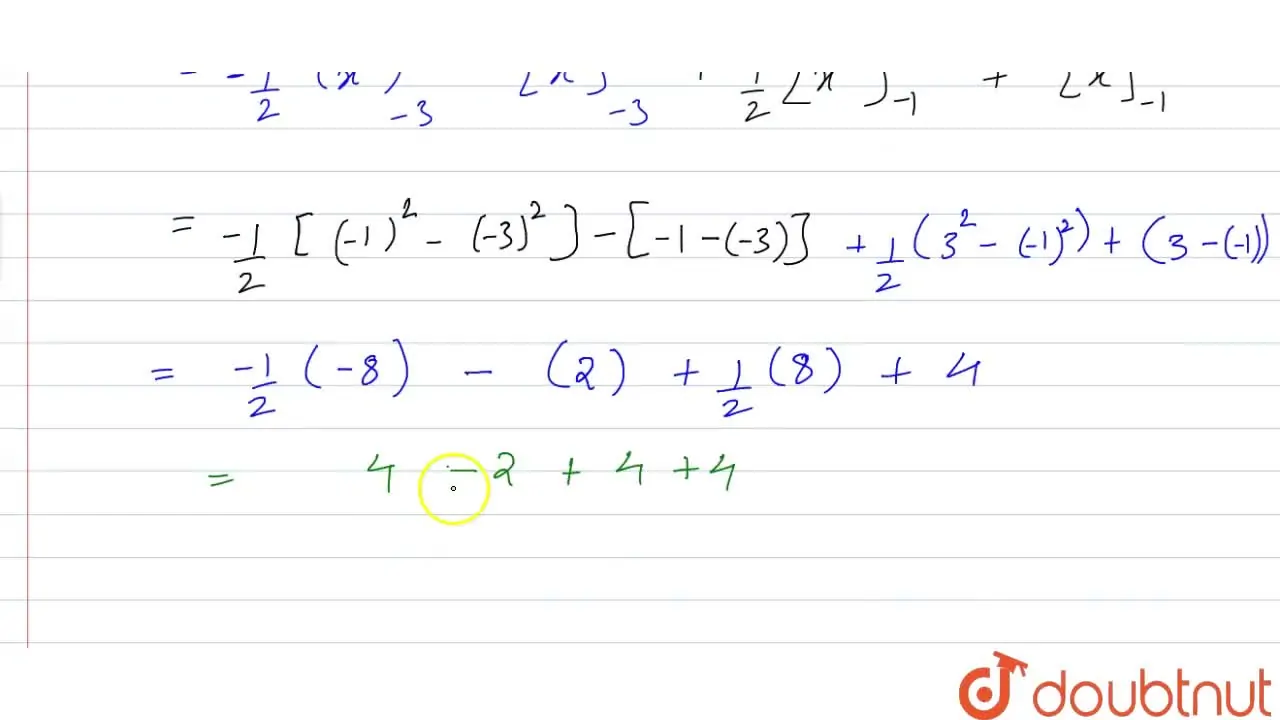 Evaluate the following integral: int(-3)^3|x+1|dx