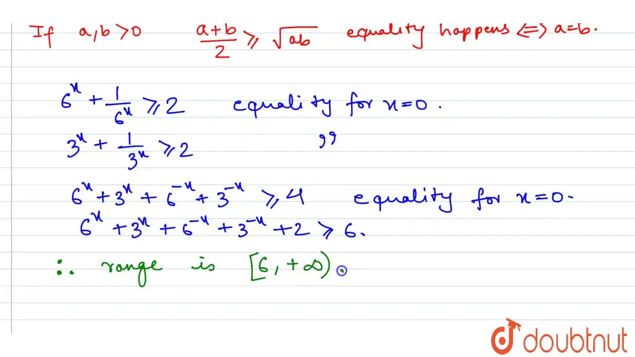 Find the range of the function f(x)=6^x+3^x+6^(x)+3^(x)+2.