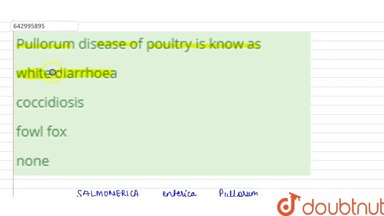 Pullorum disease of poultry is know as