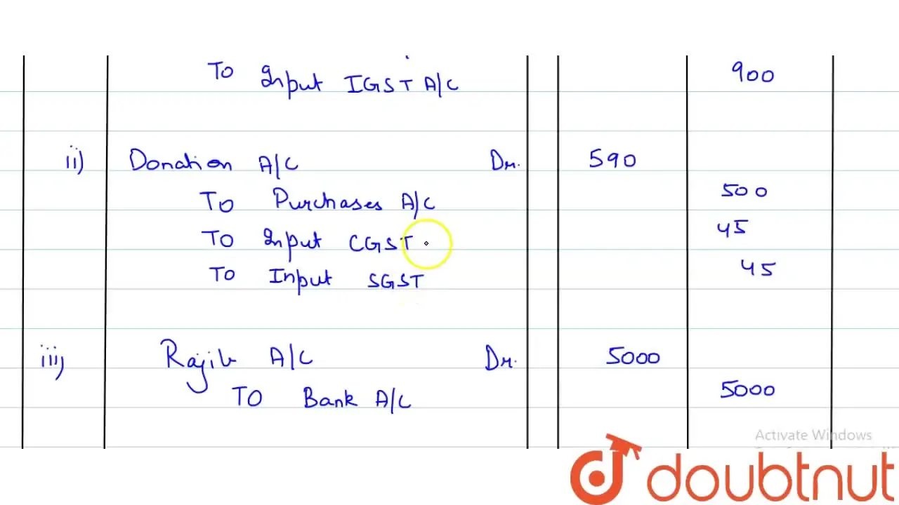 Record the following transactions in a Journal (i) Withdrawn goods