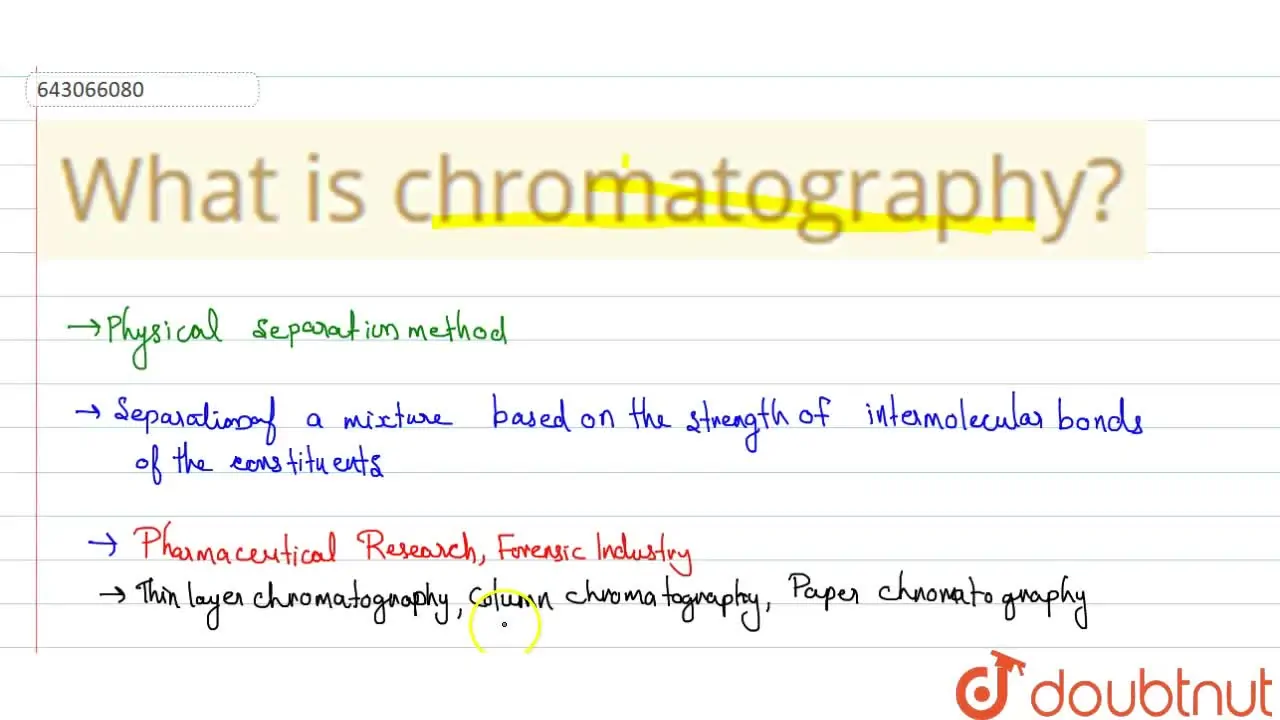 [Malayalam] What is chromatography?