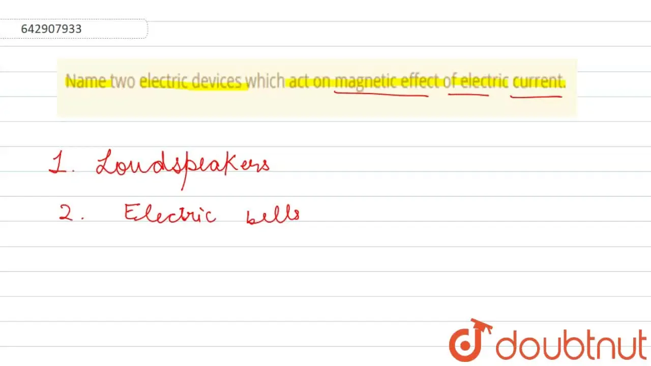[Punjabi] Name two electric devices which act on effect of el