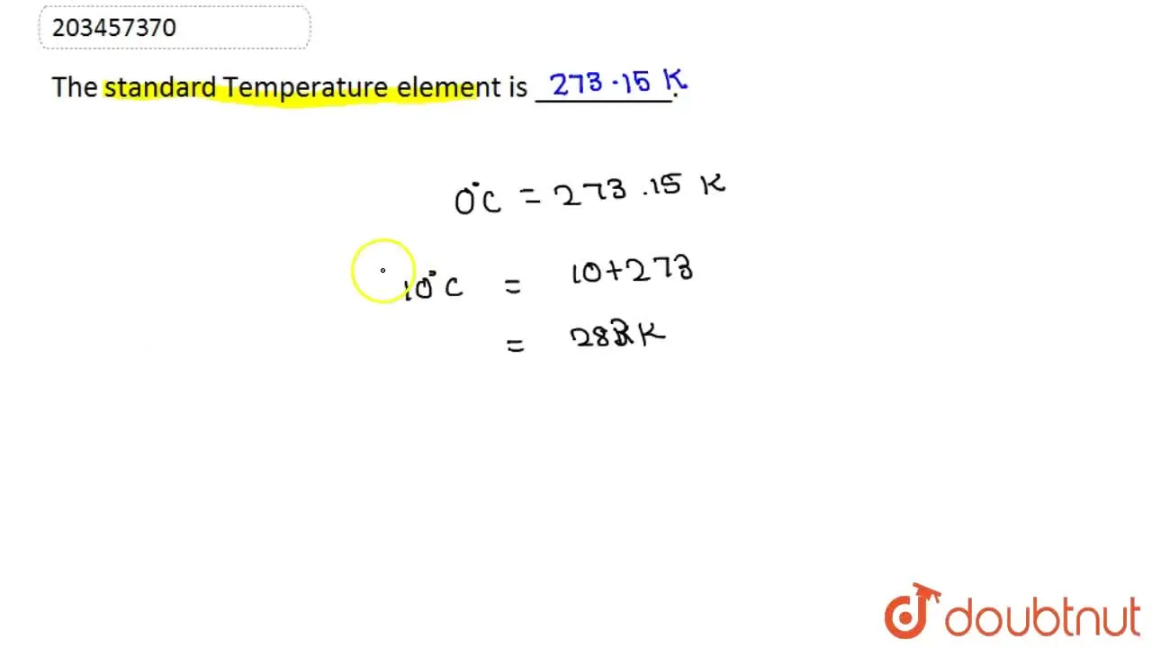 [Tamil] The standard Temperature element is
