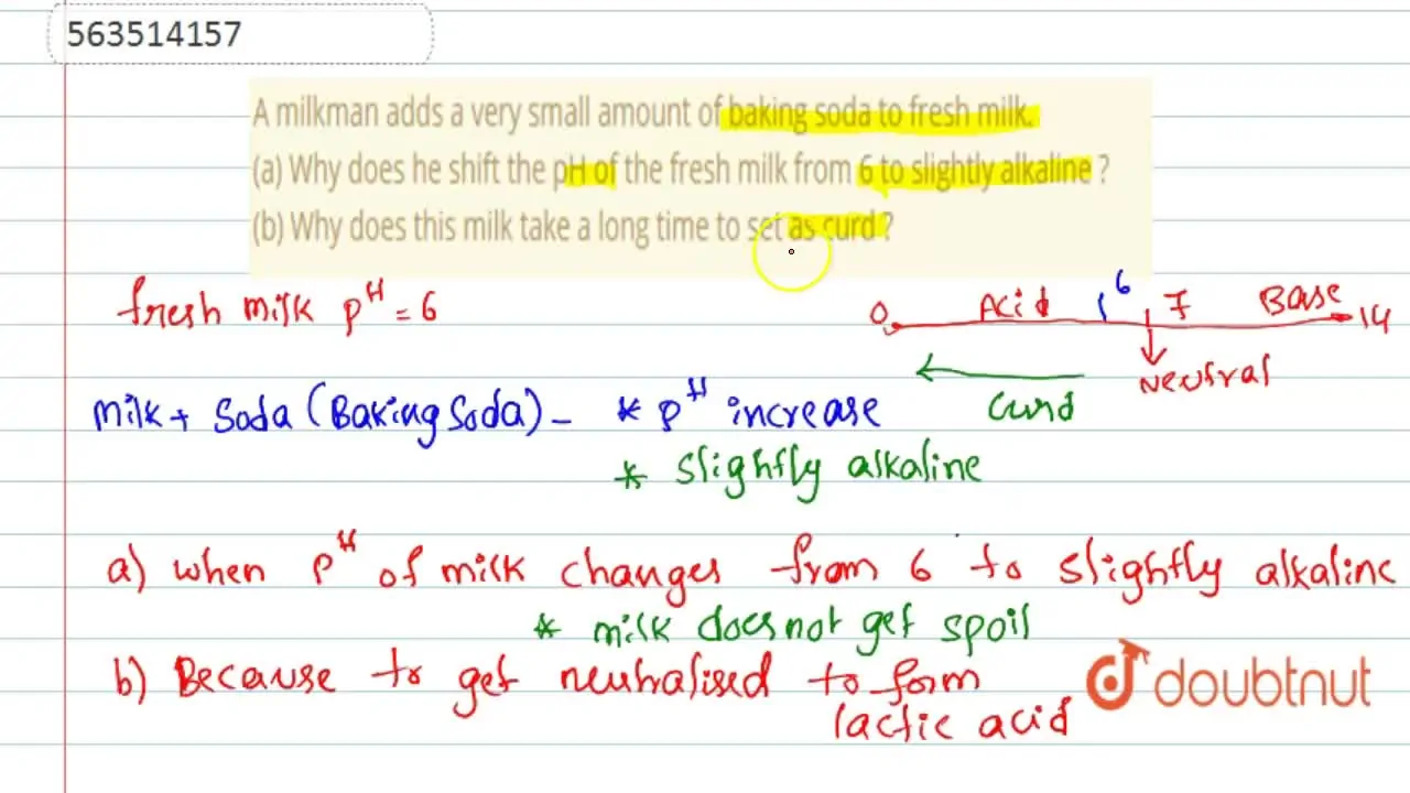 [Kannada] A milkman adds a very small amount of baking soda to fresh m