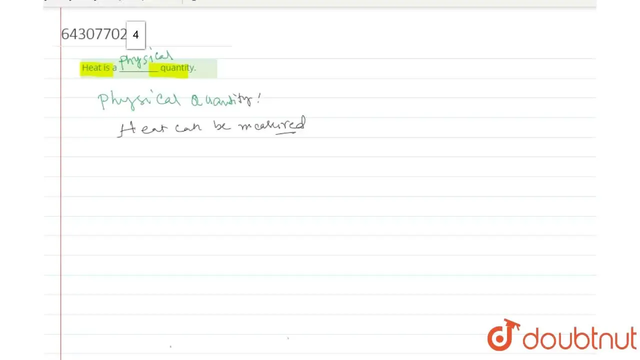 [Bengali] Heat is a quantity.