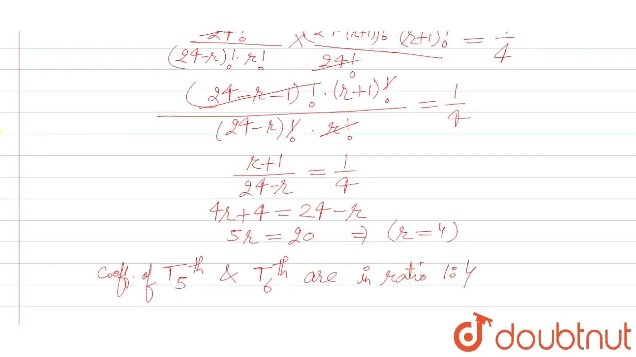 Find the two successive terms in the expansion of (1+x)^(24) whose coe