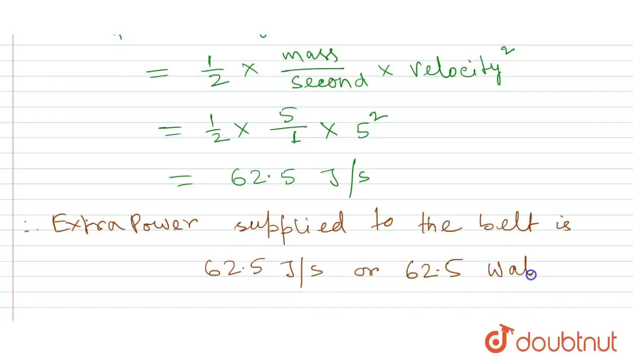 [Bengali] A conveyor belt, run by a motor, is moving at a constant sp