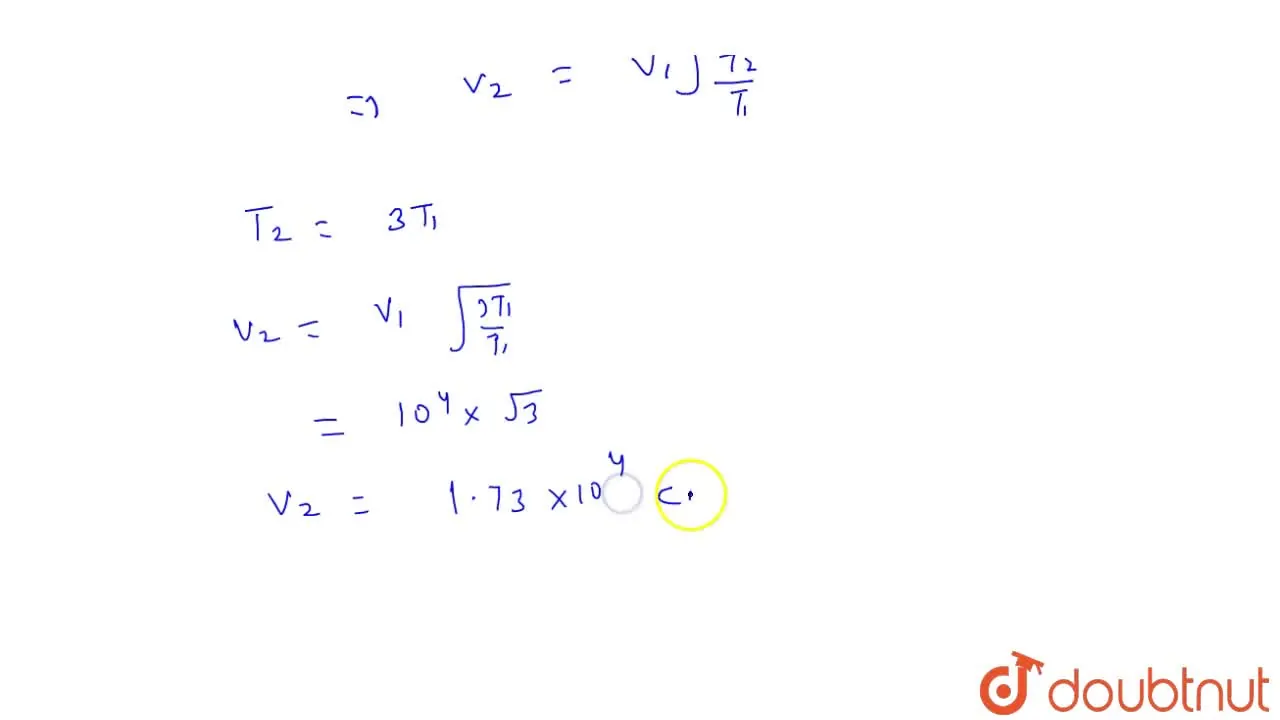 The Root Mean Square Speed Of Gas Molecules At A Temperature 27k