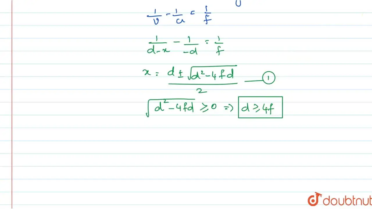 [Kannada] The minimum distance between the convex lens and the object
