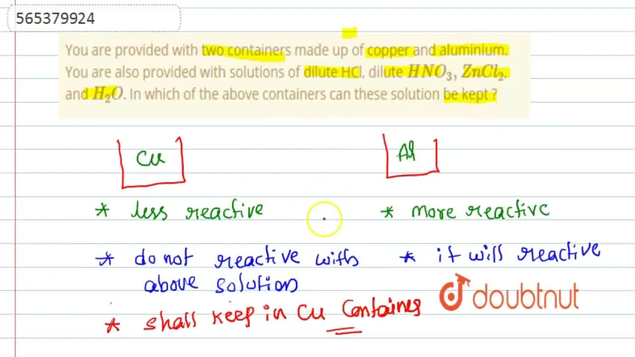 [Kannada] You are provided with two containers made up of copper and a