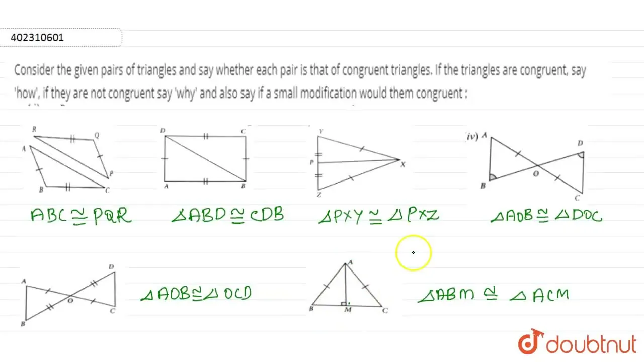 [Tamil] Consider the given pairs of triangles and say whether each pai